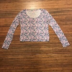 Mudd Floral Top Long Sleeve